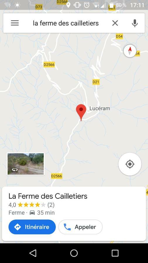 Вілла La Ferme Des Cailletiers Chez Marco Luceram Екстер'єр фото